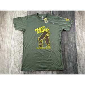 New PBR Party Animal Green Dad Shirt Large Green Professional Bull Riders